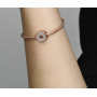 Charm Sterlingové stříbro 925 Rose – Šťastné výročí, stopper, klipový korálek na náramek láska