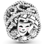 Charm Sterlingové stříbro 925 Divadelní masky, tragédie a komedie, korálek na náramek symbol