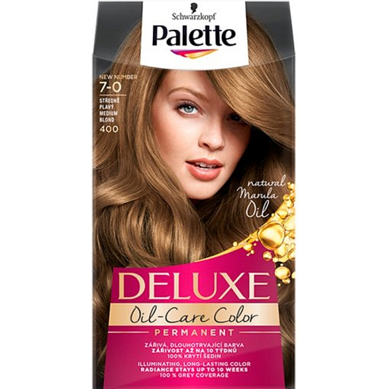 Schwarzkopf Palette Deluxe barva na vlasy 7-0 Středně plavý