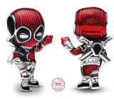 Charm Sterlingové stříbro 925 Marvel Deadpool, korálek na náramek film