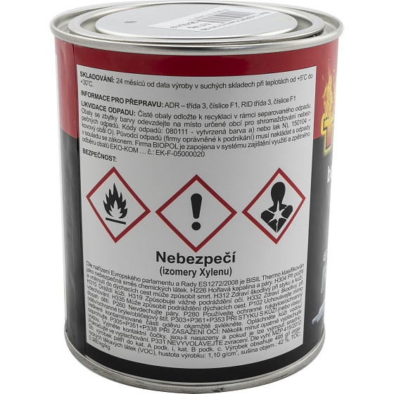 Bisil Thermo žáruvzdorná barva 700 °C, 0199 černá, 700 g