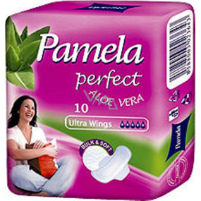 Pamela Perfect Ultra Wings Aloe Vera intimní vložky 10 kusů