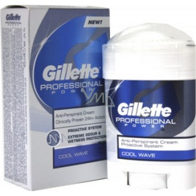 Gillette Professional Power Cool Wave Crema antiperspirant deodorant stick pro ženy 45 g