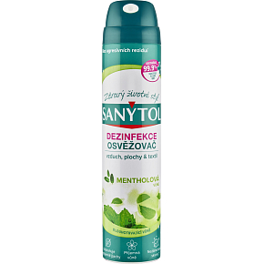 Sanytol dezinfekční osvěžovač vzduchu na povrchy a textil, mentol, 300 ml