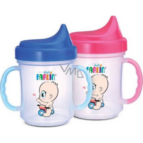 Baby Farlin Hrníček netekoucí s uchy různé barvy 200 ml BF - 19601