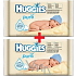 Huggies Pure čisticí ubrousky 2 x 64 kusů, duopack