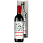 Bohemia Gifts Merlot Kouzelné vánoce červené dárkové víno 750 ml