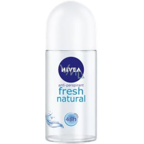 Nivea Fresh Natural kuličkový antiperspirant deodorant roll-on pro ženy 50 ml