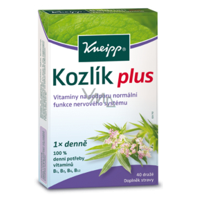 Kneipp Kozlík Plus doplněk stravy na podporu normální funkce nervového systému 40 dražé