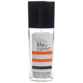 Esprit Life by Esprit for Him parfémovaný deodorant ve skle pro muže 75 ml