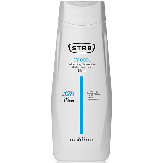 Str8 Icy Cool 3v1 sprchový gel pro muže 400 ml