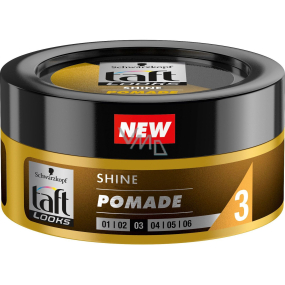 Taft Looks Shine Pomade lesklá pomáda na vlasy, fixace účesu s efektem vysokého lesku 75 ml