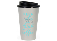 Albi Eco Termohrnek na cesty Keep calm and drink coffee 350 ml