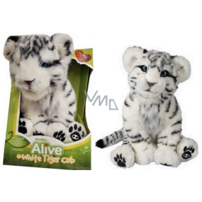 EP Line Alive Bílý tygr interaktivní plyšová hračka 25 cm, doporučený věk 3+