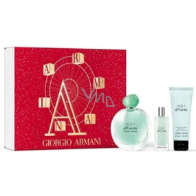 Giorgio Armani Acqua di Gioia parfémovaná voda 100 ml + tělové mléko 75 ml + parfémovaná voda 15 ml miniatura, dárková sada pro ženy