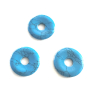 Tyrkenit modrý Donut přírodní kámen 30 mm, kámen mladých lidí, hledá životní cíl