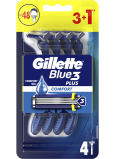 Gillette Blue3 Plus Comfort holicí strojek 4 kusy pro muže