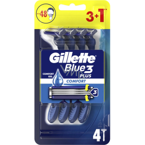 Gillette Blue3 Plus Comfort holicí strojek 4 kusy pro muže