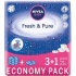 Nivea Baby Fresh & Pure čisticí ubrousky pro děti 4 x 63 kusů