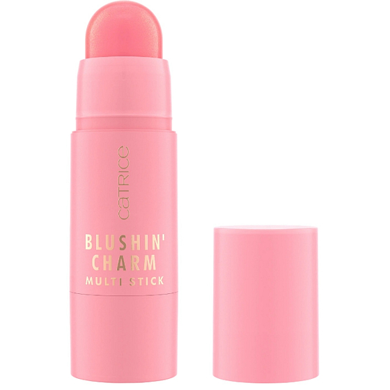 Catrice Blushin´Charm tyčinka na rty a tváře 040 Sparkle Lover, 5,5 g. Multifunkční tyčinka v zářivém odstínu, která přidává tvářím a rtům svěží barvu a jemný třpytivý efekt pro rozzářený vzhled.