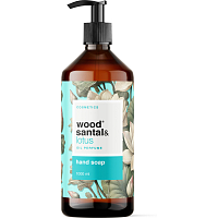 Wood Santal & Lotus tekuté mýdlo na ruce 1 l, dávkovač