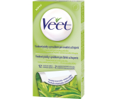 Veet Aloe Vera voskové pásky pro suchou pokožku 12 + 2 kusy