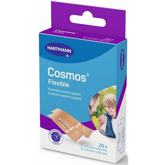 Cosmos Flexible náplast elastická textilní ve 2 velikostech 20 kusů