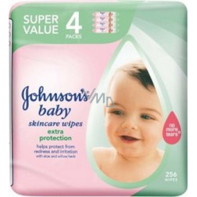 Johnsons Baby Extra Protection Baby Vlhčené ubrousky pro děti 256 kusů