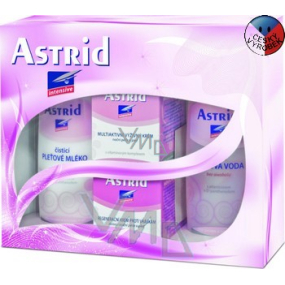 Astrid Intensive pleťové mléko a voda + regenerační krém + multiaktivní krém, kosmetická sada