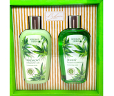 Bohemia Gifts Cannabis Konopný olej sprchový gel 250 ml + šampon na vlasy 250 ml, kosmetická sada
