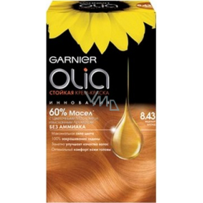 Garnier Olia barva na vlasy bez amoniaku 8.43 Intenzivní světlá zlatá měděná