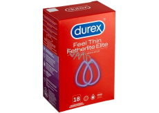 Durex Feel Thin Fatherlite Elite kondom extra jemný pro větší citlivost nominální šířka: 56 mm 18 kusů