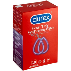 Durex Feel Thin Fatherlite Elite kondom extra jemný pro větší citlivost nominální šířka: 56 mm 18 kusů