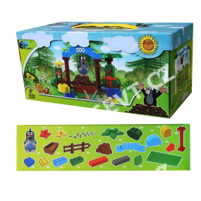 EP Line Krteček Creativity stavebnice 29 kostek + Krteček figurka, doporučený věk 3+