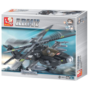 EP Line Sluban Army Vrtulník Apache stavebnice, 293 dílků, doporučený věk 6+