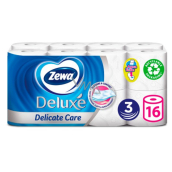 Zewa Deluxe Aqua Tube Delicate Care toaletní papír 3 vrstvý 150 útržků 16 kusů, rolička, kterou můžete spláchnout