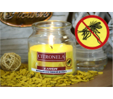 Lima Aroma Dreams Citronela repelentní aromatická svíčka sklenička s víčkem 120 g