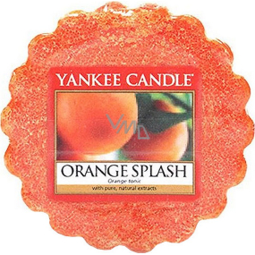 Yankee Candle Orange Splash - Pomerančová šťáva vonný vosk do aromalampy 22 g