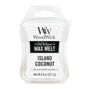 WoodWick Island Coconut - Kokosový ostrov vonný vosk do aromalampy 22.7 g