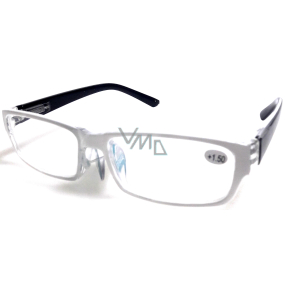 Berkeley Čtecí dioptrické brýle +2,5 plast bílé, černé stranice 1 kus MC2062