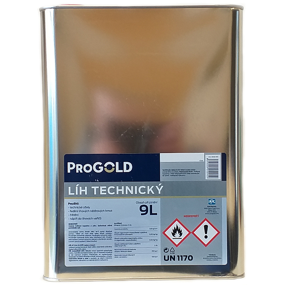 Progold Líh technický do lihových vařičů, pro technické účely 9 l poškozený obal
