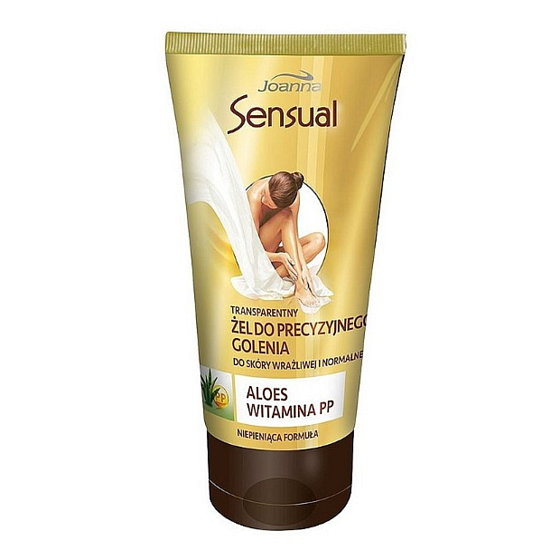 Joanna Sensual Aloe Vera transparentní gel pro přesné holení 150 g