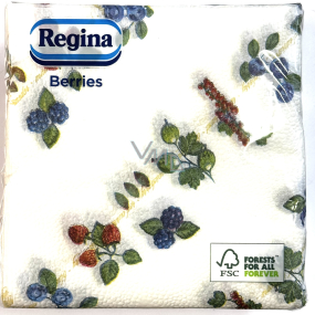 Regina Berries Papírové ubrousky 1 vrstvé 33 x 33 cm 45 kusů Ovoce
