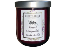 Heart & Home Sladké třešně sójová vonná svíčka se jménem Jitka 110 g