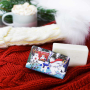 English Soap Polární medvěd - Šeřík, Ylang Ylang & Růže vánoční přírodní parfémované toaletní mýdlo s bambuckým máslem 190 g