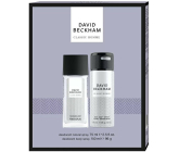 David Beckham Classic Homme parfémovaný deodorant sklo 75 ml + deodorant sprej 150 ml, kosmetická sada pro muže