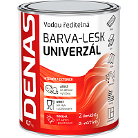 DENAS UNIVERZÁL-LESK vrchní barva na dřevo, kov a beton, 0220 světle hnědá, 700 g