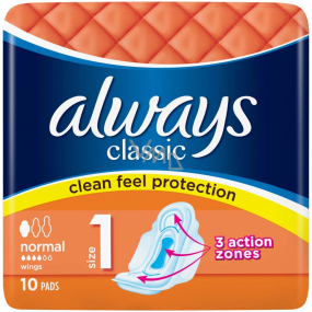 Always Classic Normal intimní vložky 10 kusů