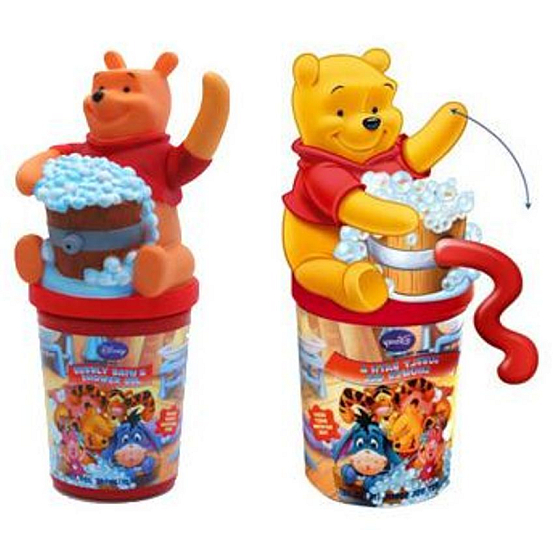 Disney Medvídek Pú 3D sprchový gel s dávkovacím mechanismem pro děti 300 ml