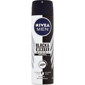 Nivea Men Black & White Invisible Original antiperspirant, 150 ml Nivea Men Black & White Invisible Original antiperspirant, 150 ml